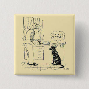 Dog Getting Older Button