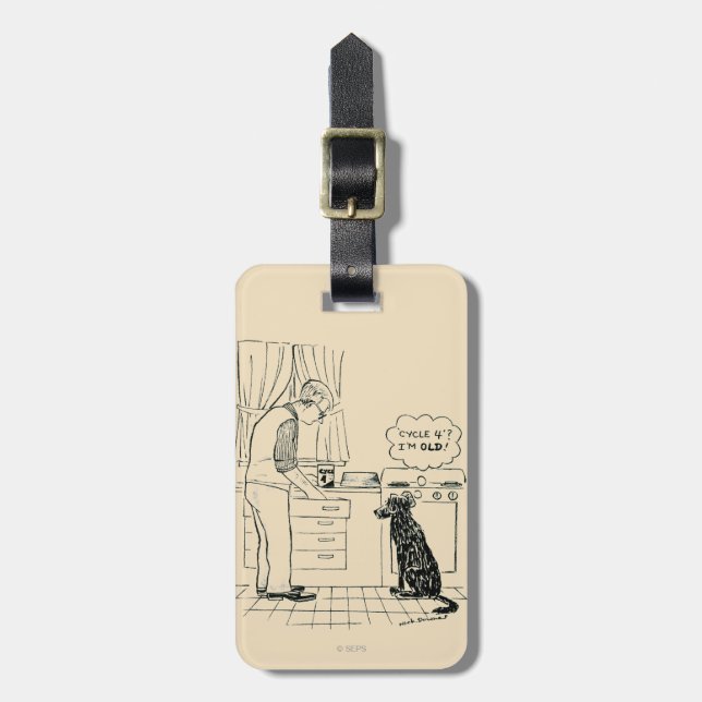 Dog Getting Older Luggage Tag (Front Vertical)
