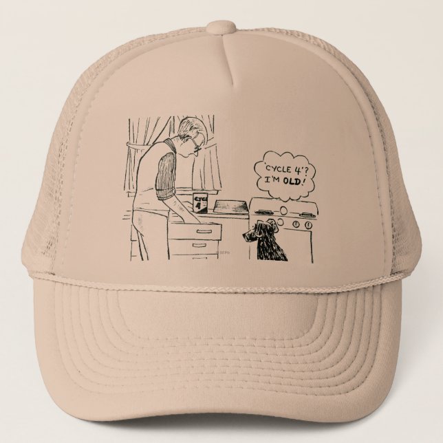 Dog Getting Older Trucker Hat (Front)