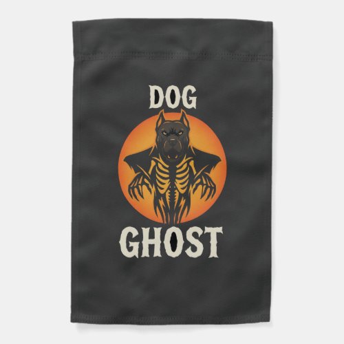 Dog Ghost Halloween Horror Vector Garden Flag