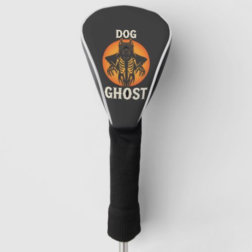 Dog Ghost Halloween Horror Vector Golf Head Cover