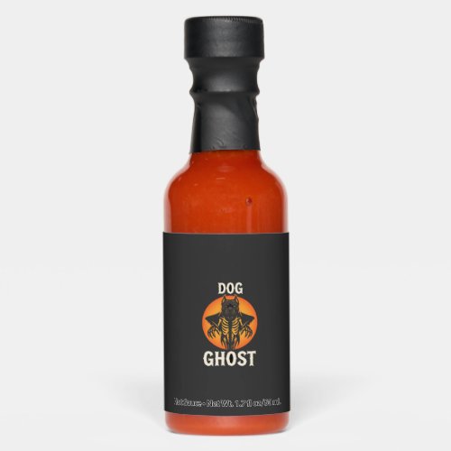Dog Ghost Halloween Horror Vector Hot Sauces