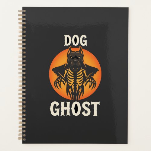 Dog Ghost Halloween Horror Vector Planner