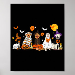 Dog Ghost Witch Mummy Halloween Costume Men Women Poster
