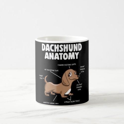 Dog Gift  Anatomy Dachshund  Funny Weiner Coffee Mug