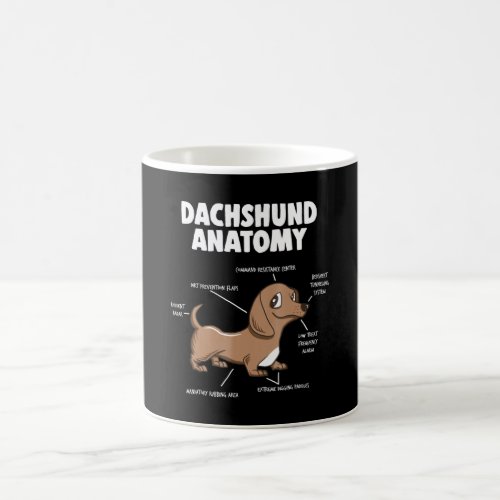 Dog Gift  Anatomy Dachshund  Funny Weiner Coffee Mug