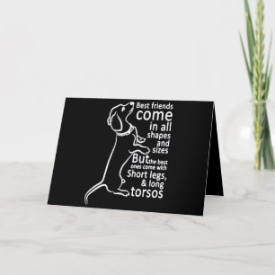 Dog Gift   Best friends come in all shapes Holiday Card