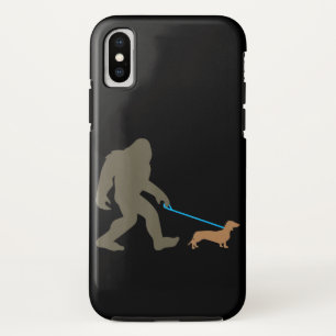 Dog Gift   Bigfoot Walking Dachshund iPhone X Case