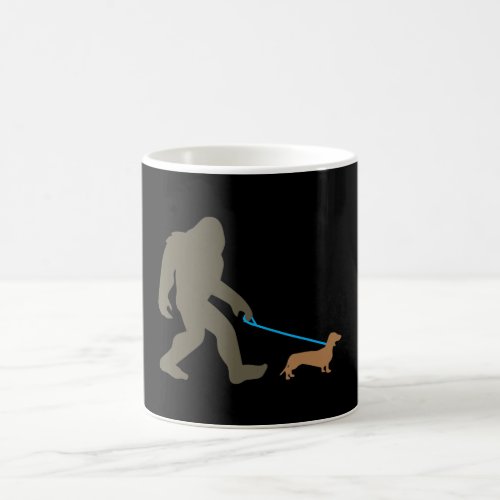 Dog Gift  Bigfoot Walking Dachshund Coffee Mug