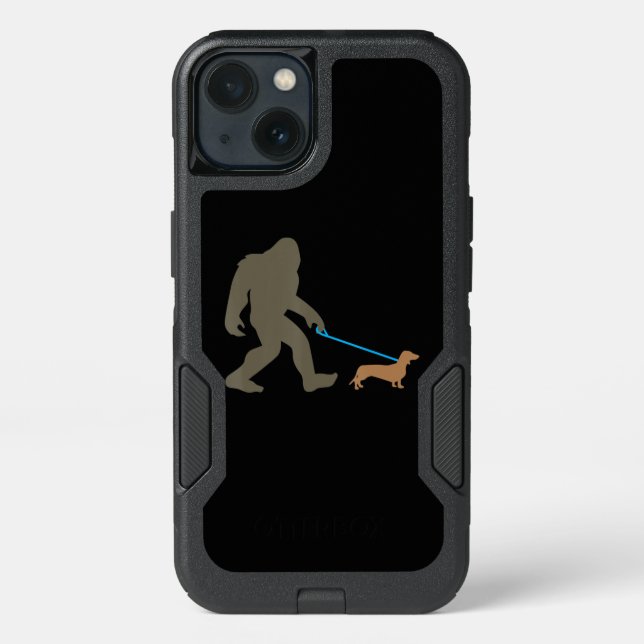 Dog Gift | Bigfoot Walking Dachshund Otterbox iPhone Case (Back)