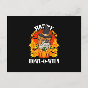 Dog Gift Bulldog Halloween Gift For Dog Lovers Holiday Postcard