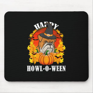 Dog Gift   Bulldog Halloween Gift For Dog Lovers Mouse Pad