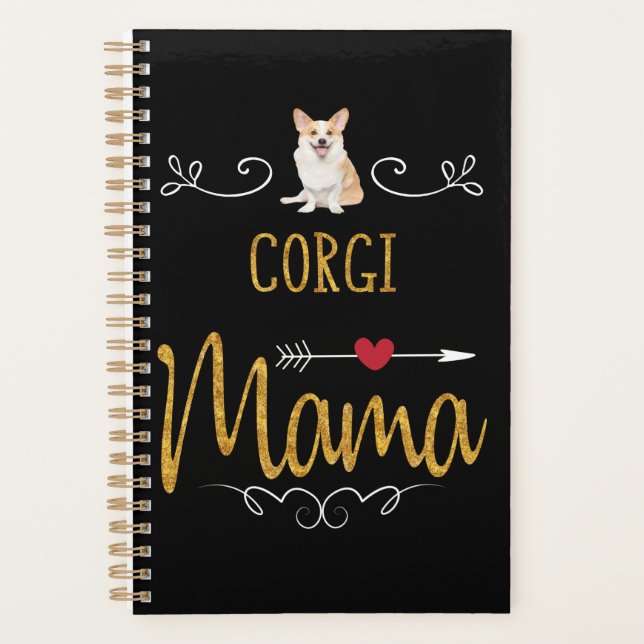 Dog Gift | Corgi Mama Lovely Planner (Front)