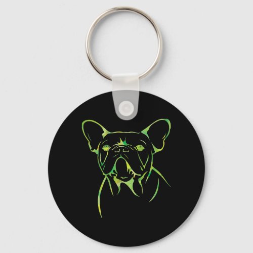 Dog Gift  Cute Coldly French Bulldog Gift Keychain