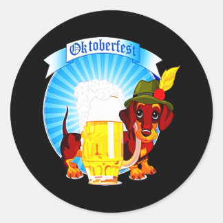 Dog Gift | Dachshund Cool Classic Round Sticker