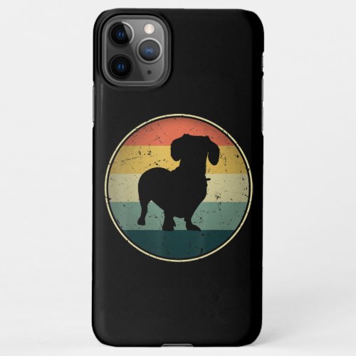 Dog Gift  Dachshund Dog Lover Gifts Distressed iPhone 11Pro Max Case