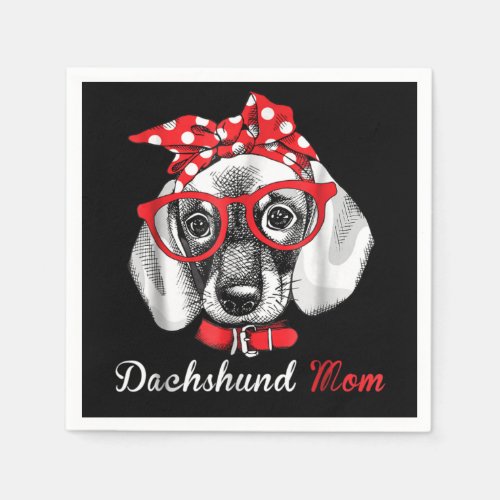 Dog Gift  Dachshund Mom Lovely Napkins