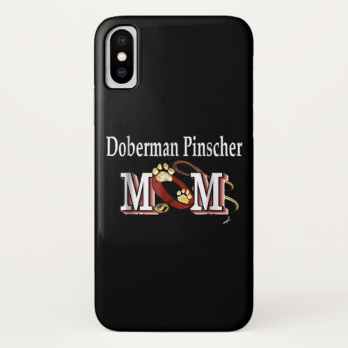 Dog Gift  Doberman Pinscher Mom Lovely iPhone XS Case