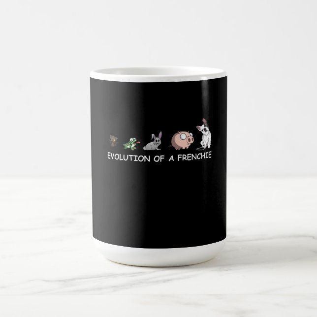 Dog Gift | Evolution Of A Frenchie Coffee Mug (Center)