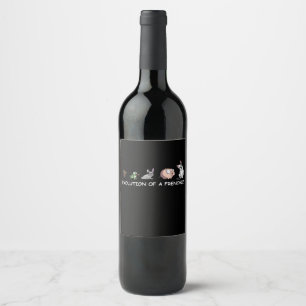 Dog Gift Evolution Of A Frenchie Wine Label