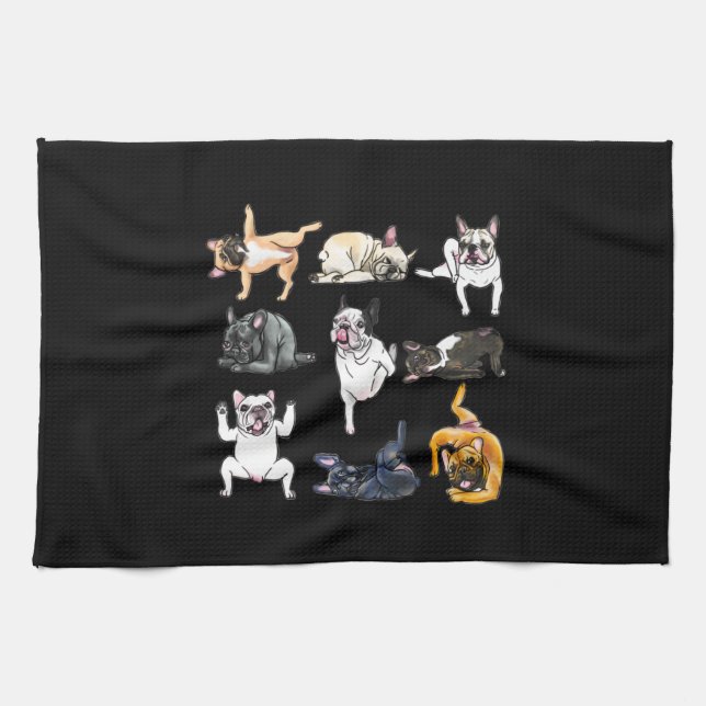 Dog Gift | French Bulldog Funny Kitchen Towel (Horizontal)