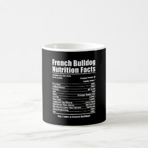 Dog Gift French Bulldog Nutrition Facts Coffee Mug