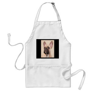 Dog Gift French Bulldog With Poor Face Adult Apron