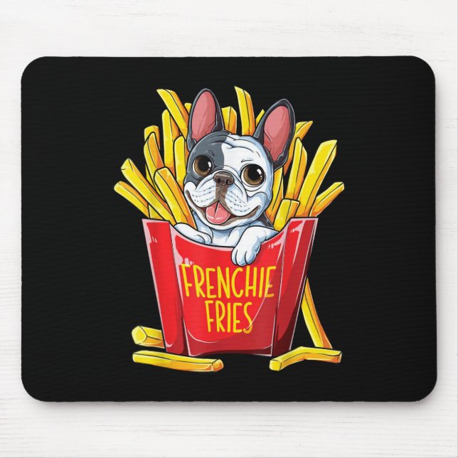 Dog Gift | Frenchie Fries Mouse Pad (Front)