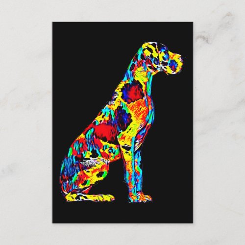 Dog Gift  Full Color Great Dane Enclosure Card