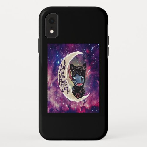 Dog Gift  I Love You To The Moon And Back iPhone XR Case