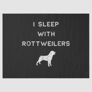 Dog Gift | I sleep with rottweilers Tissue Paper