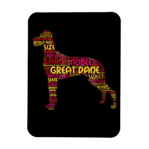 Dog Gift Large Noble Great Dane Magnet