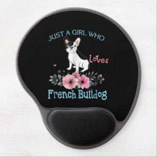 Dog Gift Loves French Bulldog Gel Mouse Pad