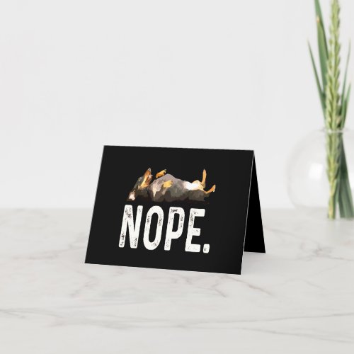 Dog Gift  Miss Dachshund Nope Thank You Card