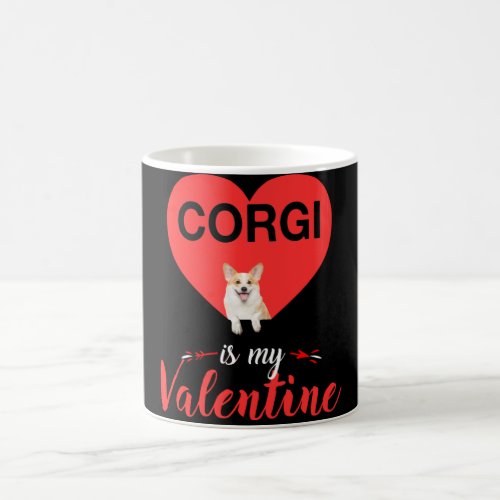 Dog Gift   My Corgi Is My Valentine Magic Mug