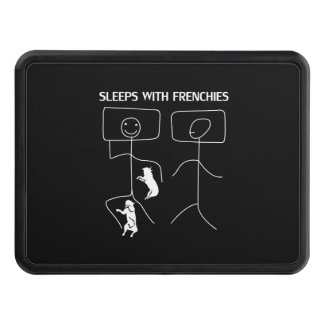 Dog Gift | Sleeps With Frenchies Hitch Cover
