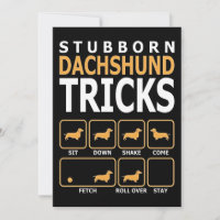 Dog Gift | Stubborn Dachshund Tricks