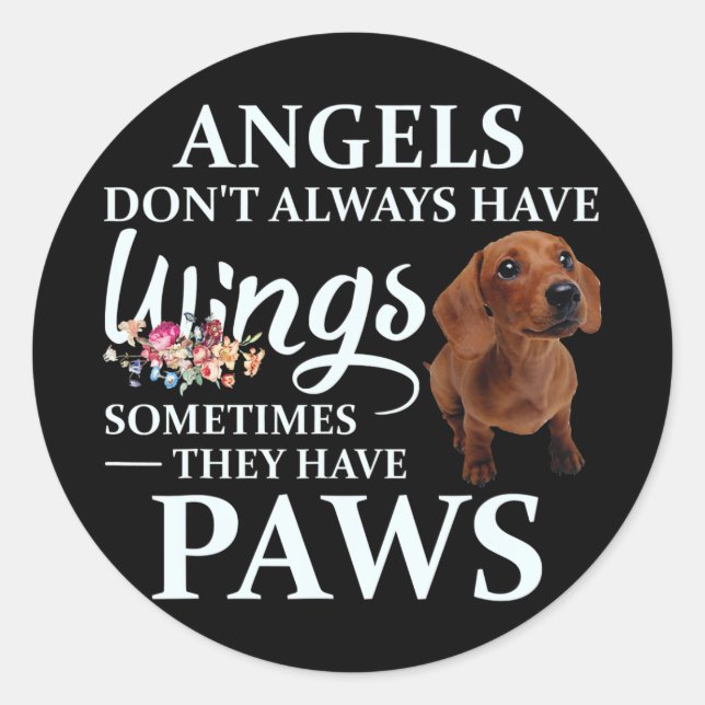 Dog Gift | They Have Dachshund Classic Round Sticker (Front)