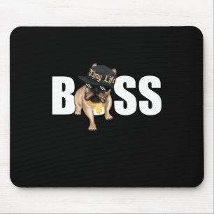 Dog Gift Thug Life French Bulldog Mouse Pad
