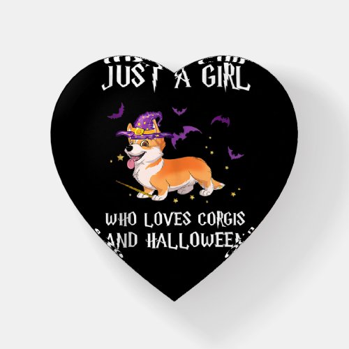 Dog Gift  who loves corgi dog and halloween Paperweight