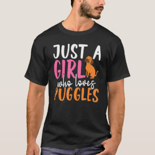 Dog Girls Dog Owner Women Pet Owner Animal Puggle T-Shirt