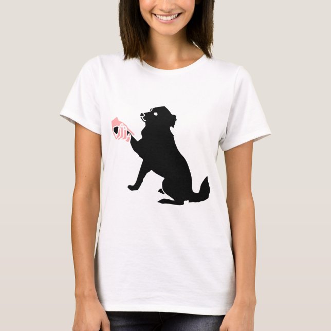 Dog giving paw T-Shirt (Front)