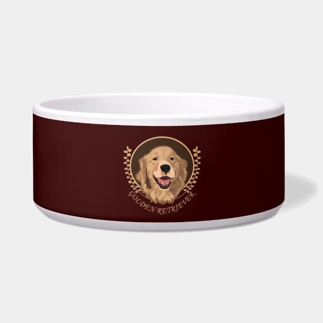 Dog Golden Retriever Bowl (Front)