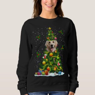 Dog Golden Retriever Christmas Tree Sweatshirt