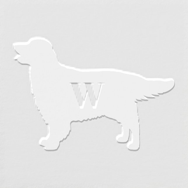 Dog Golden Retriever Monogram Embosser (Design)
