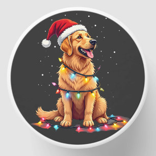 Dog Golden Retriever Santa Christmas Xmas Lights ( Mini Candle Favors