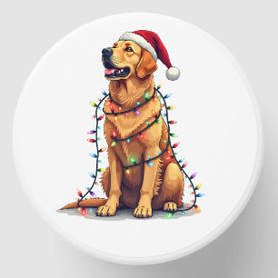 Dog Golden Retriever Santa Christmas Xmas Lights ( Mini Candle Favors