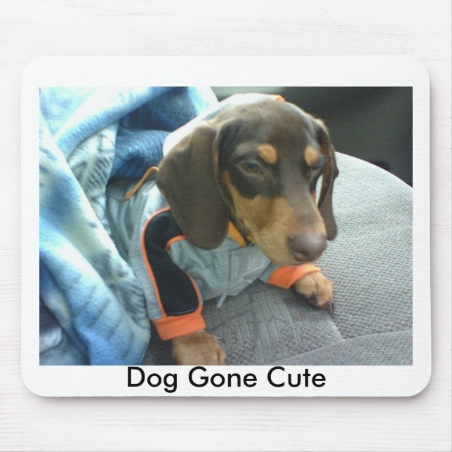 Dog Gone Cute Mouse Pad (Front)