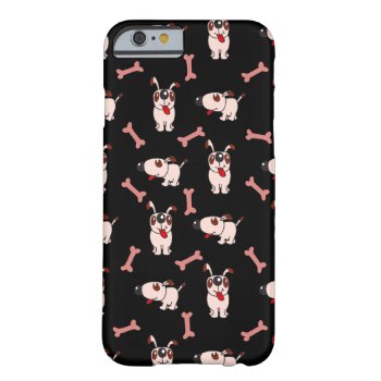 Dog Gone Cute - On Black - Samsung Barely There Iphone 6 Case by iPadGear at Zazzle