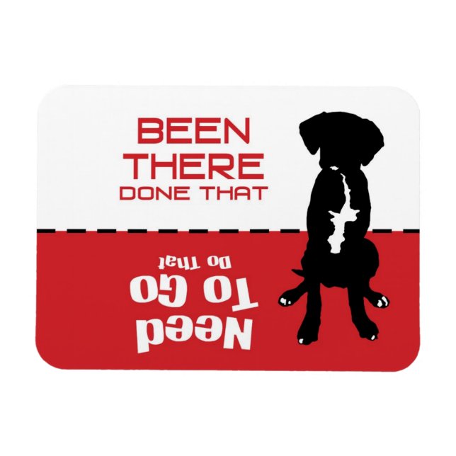 Dog Gone Potty Magnet - let the dog out (Horizontal)